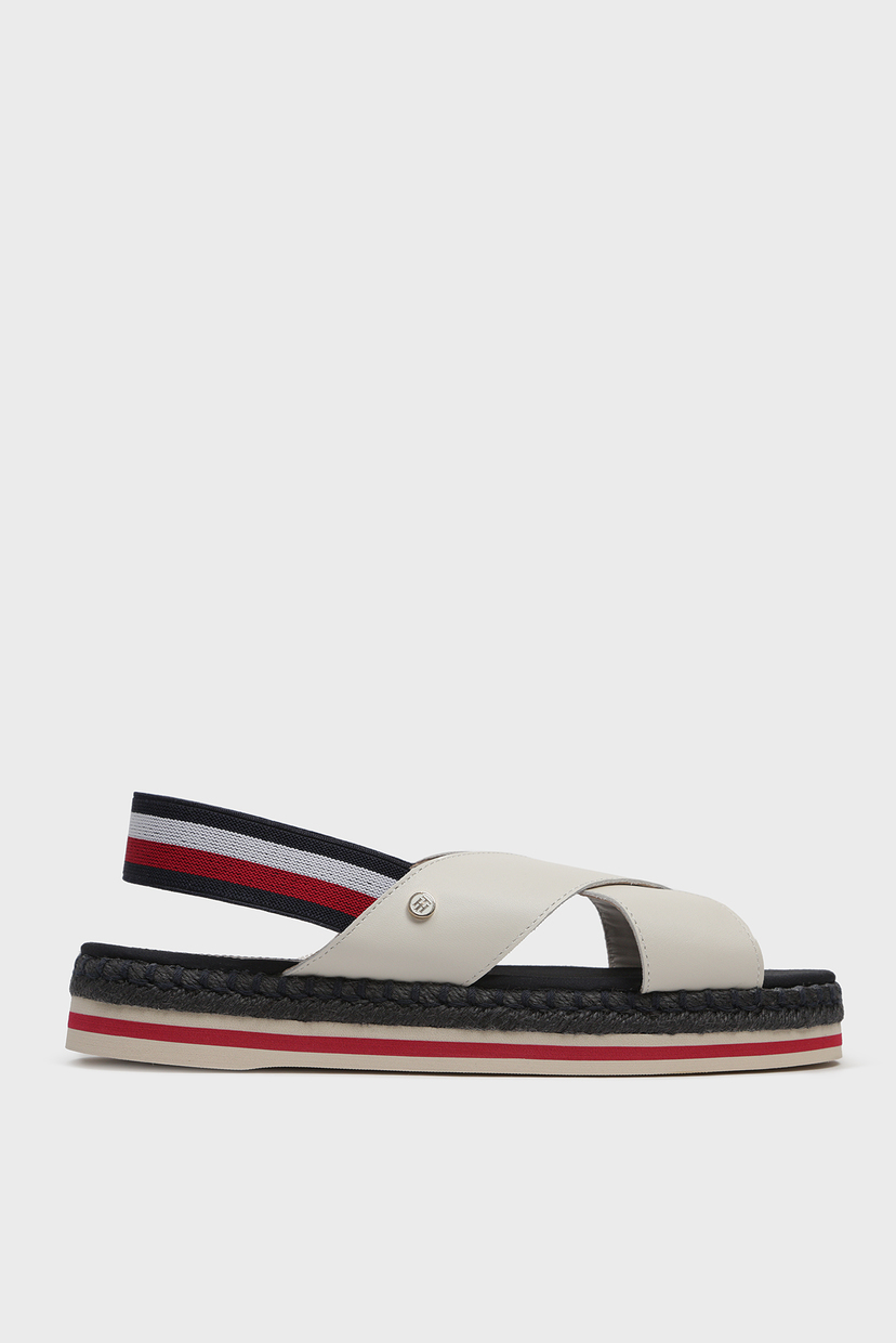 

Женские светло-серые кожаные сандалии COLORFUL ROPE FLAT Tommy Hilfiger 36 FW0FW04060