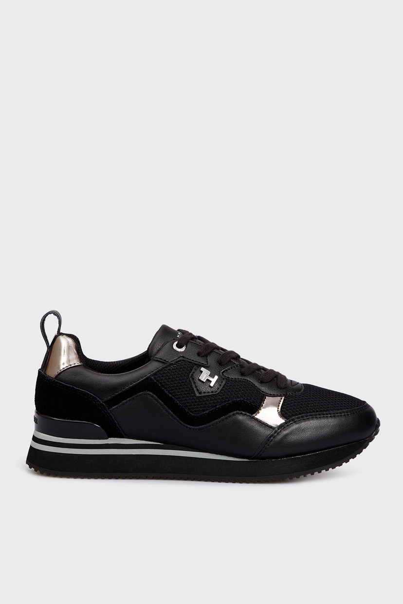

Женские черные кожаные кроссовки FEMININE ACTIVE CITY Tommy Hilfiger 37 FW0FW05010
