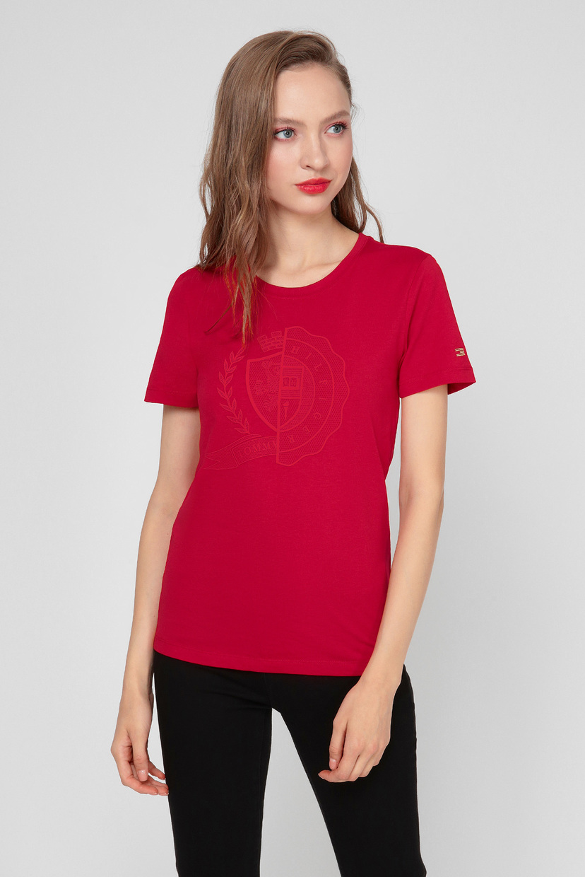 

Женская красная футболка ICON SLIM Tommy Hilfiger XS WW0WW28310