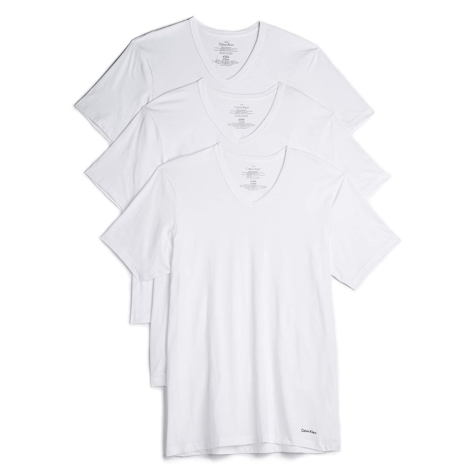 Акція на Набір футболок Calvin Klein 171712890 M 3 шт Білий від Rozetka