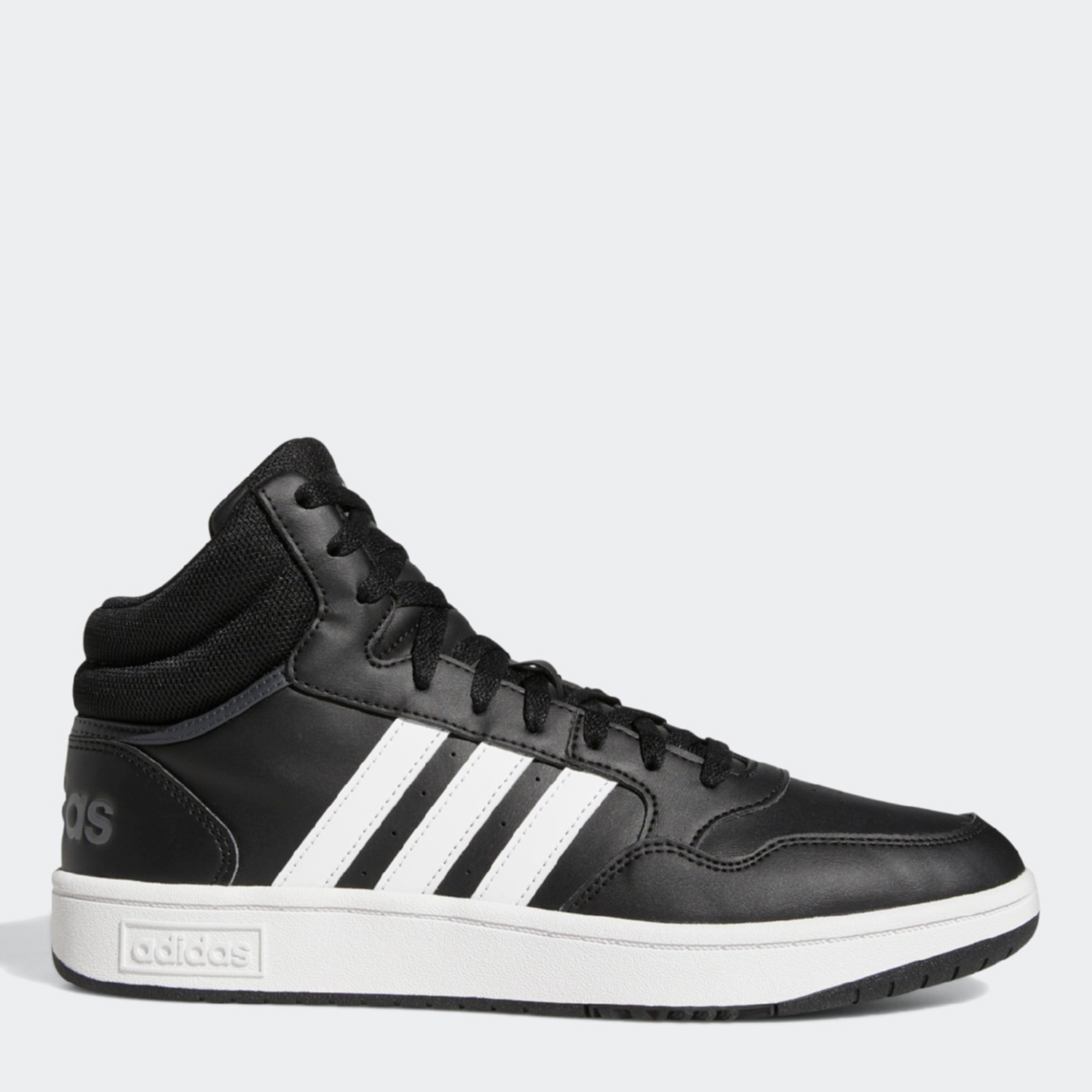 Акція на Чоловічі черевики Adidas Hoops 3.0 Mid GW3020 44 (9.5UK) 28 см Cblack/Ftwwht/Gresix від Rozetka