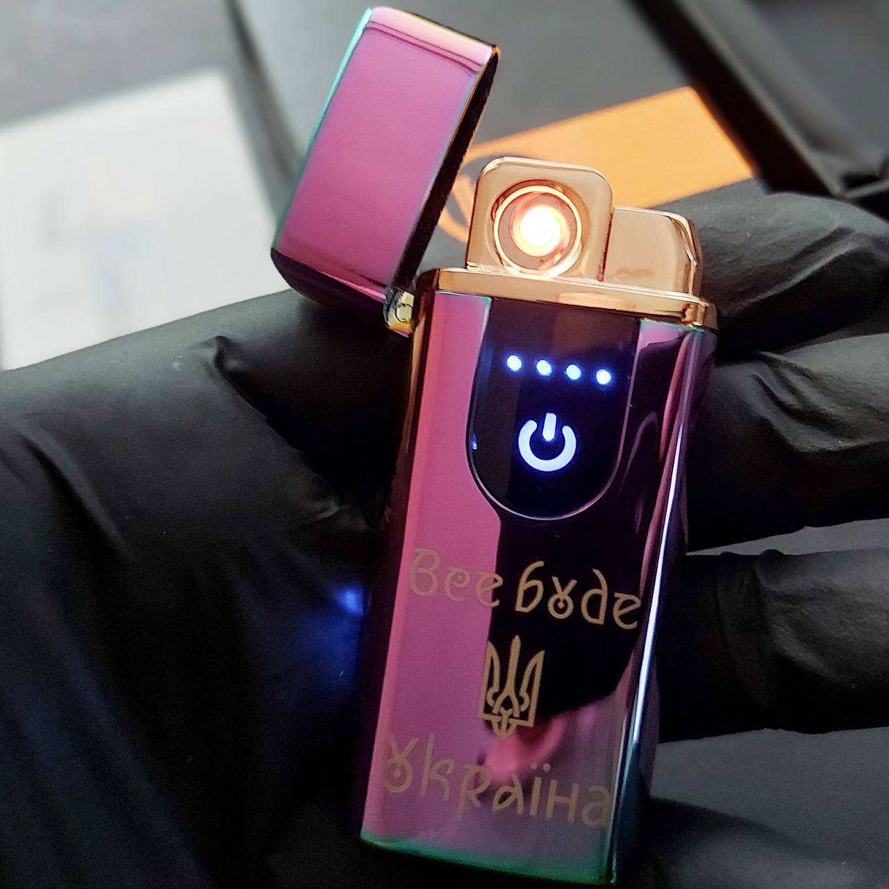 Электронная зажигалка LB ветрозащитная usb зажигалка с сенсором и ...