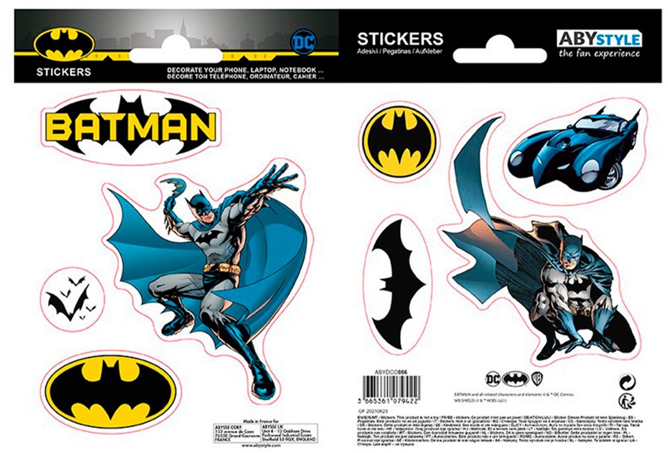 Наклейки ABYstyle DС Comics Batman and Logo (Бэтмен) (ABYDCO866) – фото ...