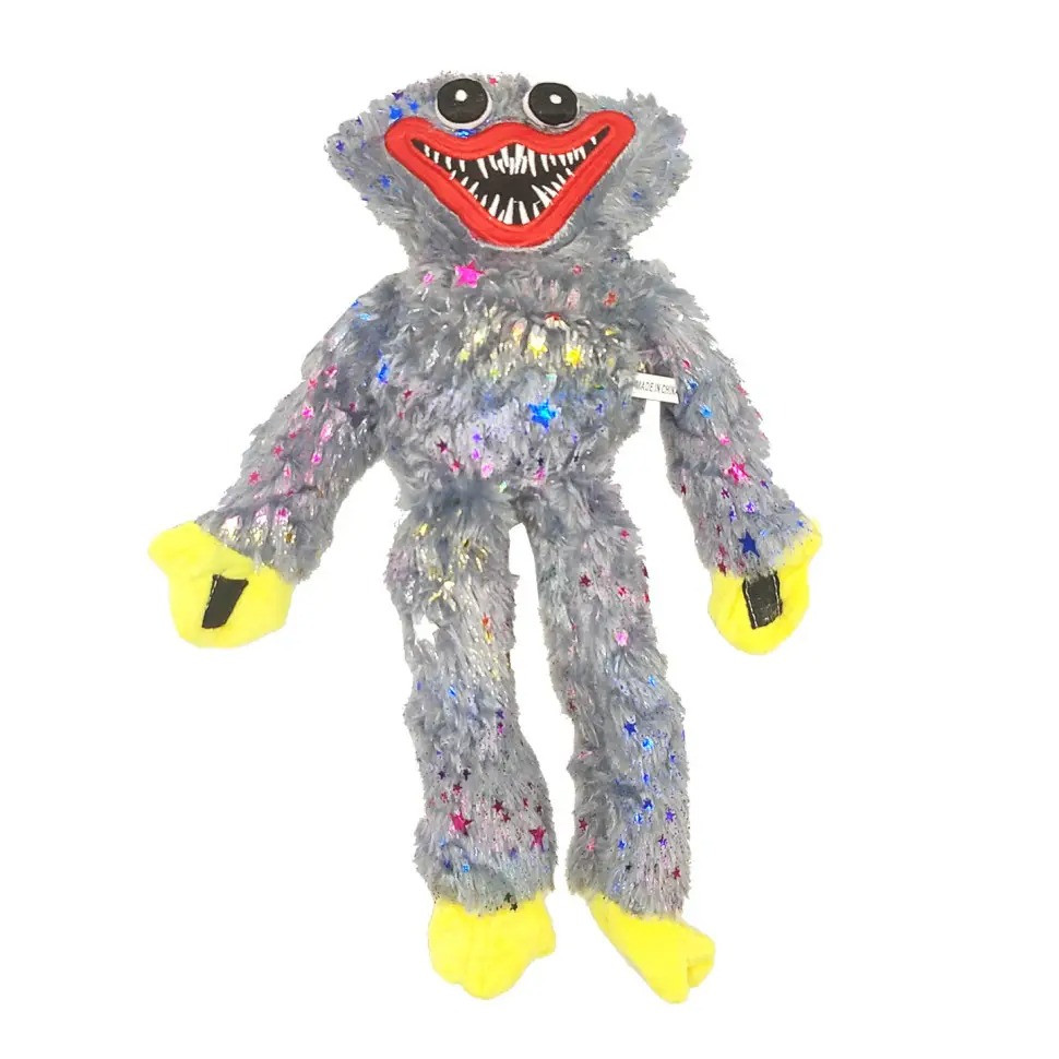 Мягкая игрушка Блестящий Хаги Ваги Huggy Wuggy с липучками на руках ...