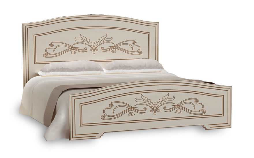 

Кровать Неман Анабель 1600*2000 под газовый подъемник (газлифт покупается отдельно) Немо латте/патина кофе