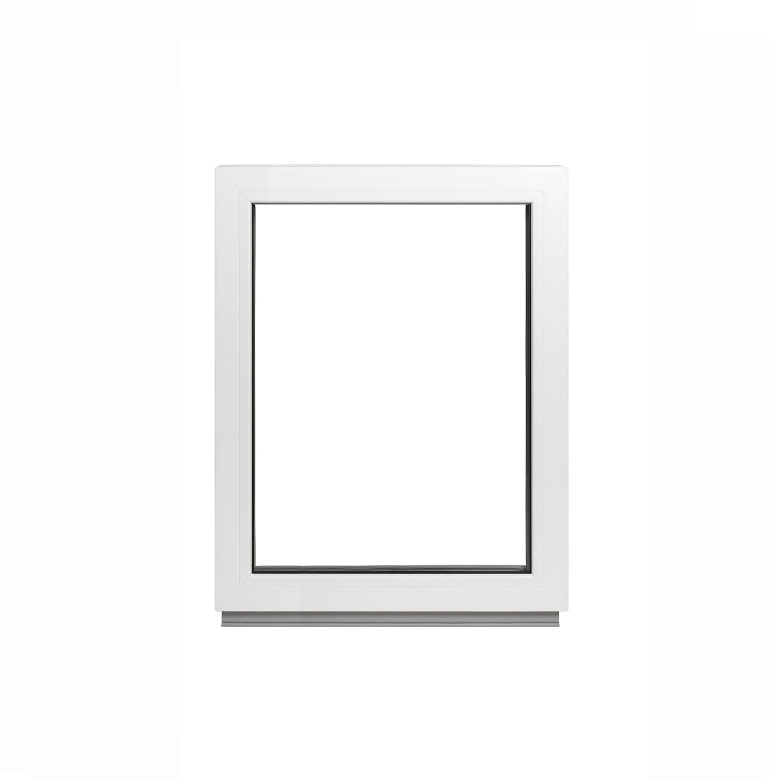 Окно пластиковое Framex без открывания 800х950 мм 2 стекла Белый ...