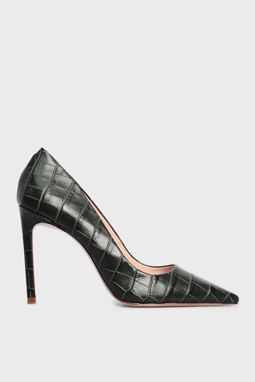 

Женские зеленые кожаные лодочки Schutz 38 S2080300010026U