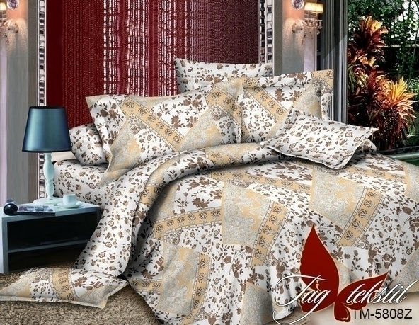 

Комплект постельного белья TM TAG - 2-х спальный - Поплин - TM5808Z