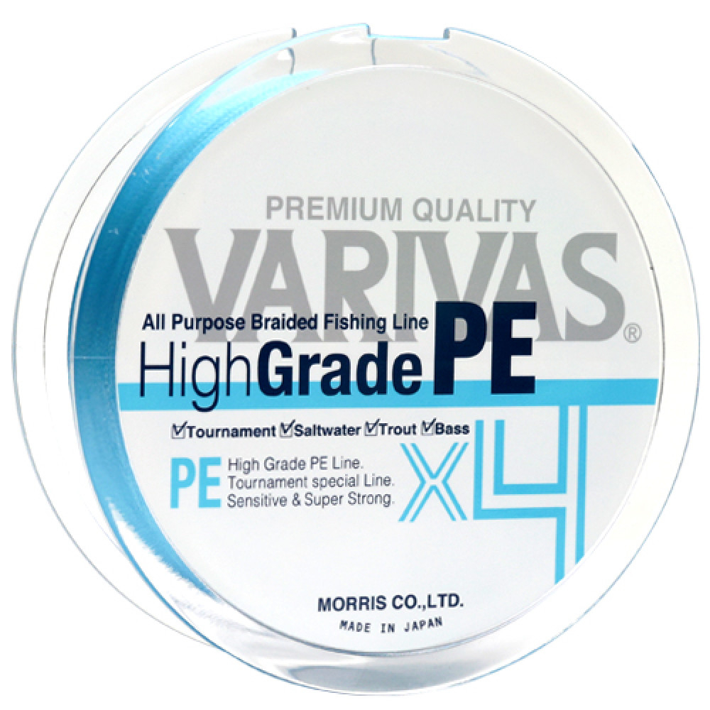 

Шнур Varivas High Grade PE X4 Water Blue 150m #1,2 (арт.1919713906)