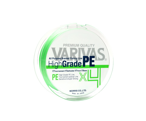 

Шнур Varivas High Grade PE X4 Flash Green150m #0,6 (арт.1919713897)