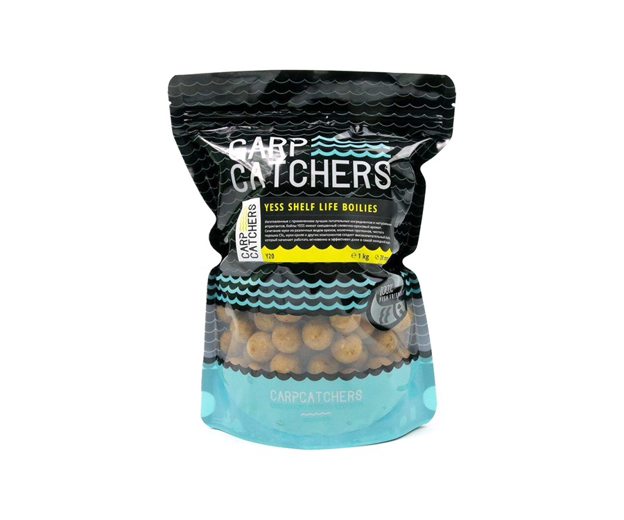 

Бойлы тонущие Carp Catchers Yess Shelf Life Boilies 1кг 20мм (арт.3838Y20)