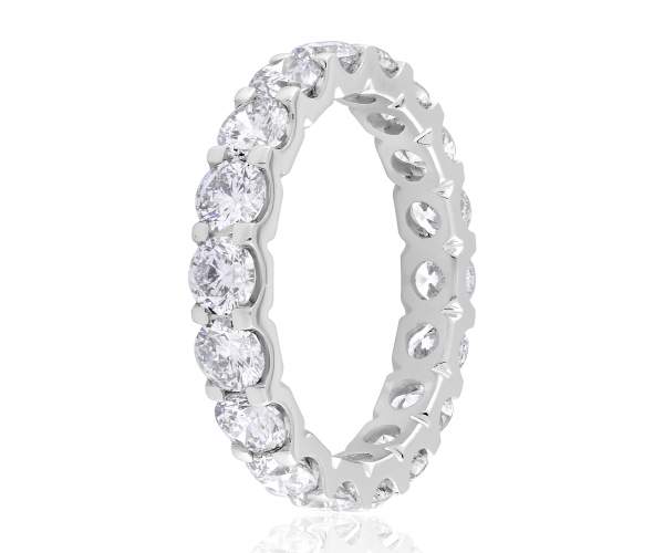 

Кольцо-дорожка из белого золота с камнями SWAROVSKI Zirconia "Фели́чита", КД4238/1SW, 17.5 размер