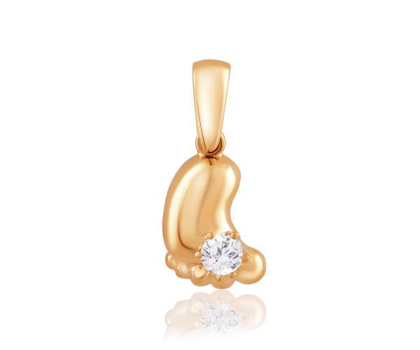

Подвеска с камнем SWAROVSKI Zirconia,"Маленькая ножка", П4225SW