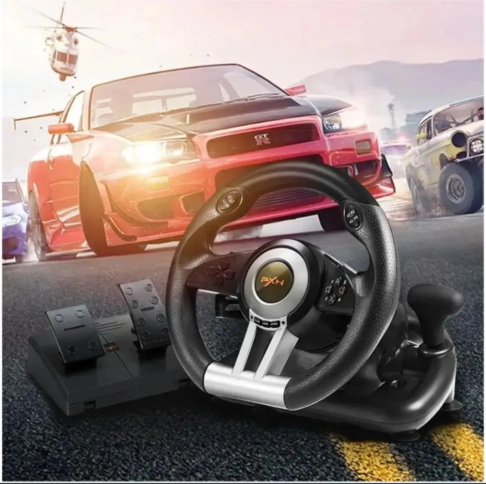 Игровой руль PXN V3 PRO для гонок игр с коробкой передач и педалями с ...