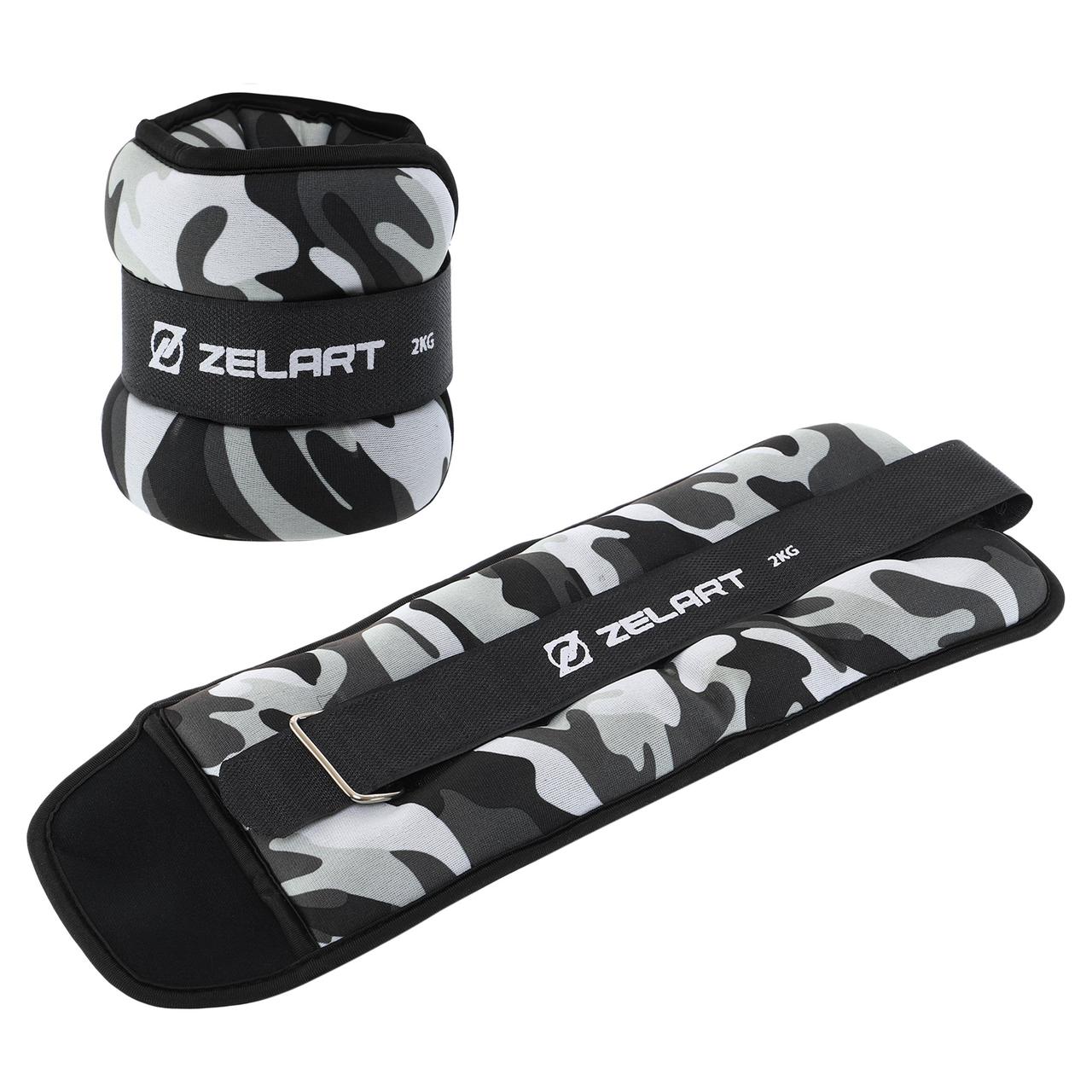 Утяжелители манжеты для рук и ног Zelart 7819-2 2 шт по 2 кг Grey ...