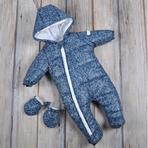 

Стеганый зимний комбинезон Magbaby с варежками Шторм 62