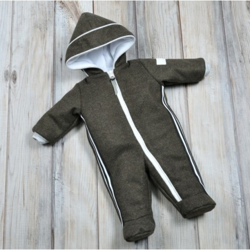

Зимний кашемировый комбинезон Magbaby хаки 68