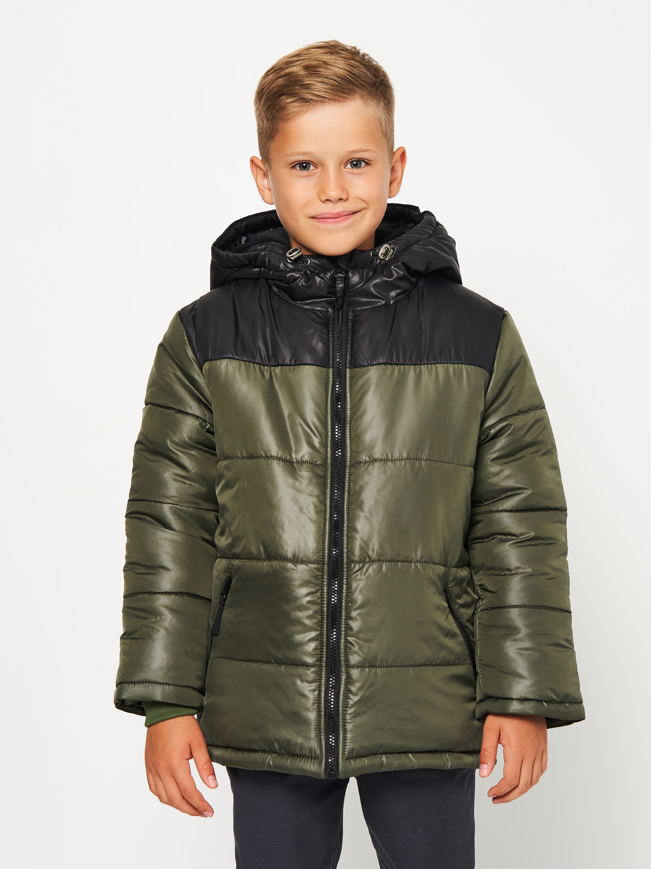 Акція на Підліткова зимова куртка для хлопчика Бембі КТ295-VY0 140 см від Rozetka
