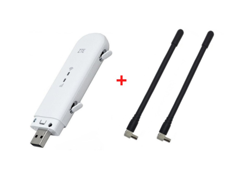 Универсальный 4G модем/роутер USB WI-FI 3G/4G LTE ZTE MF79U + 2 антенны ...