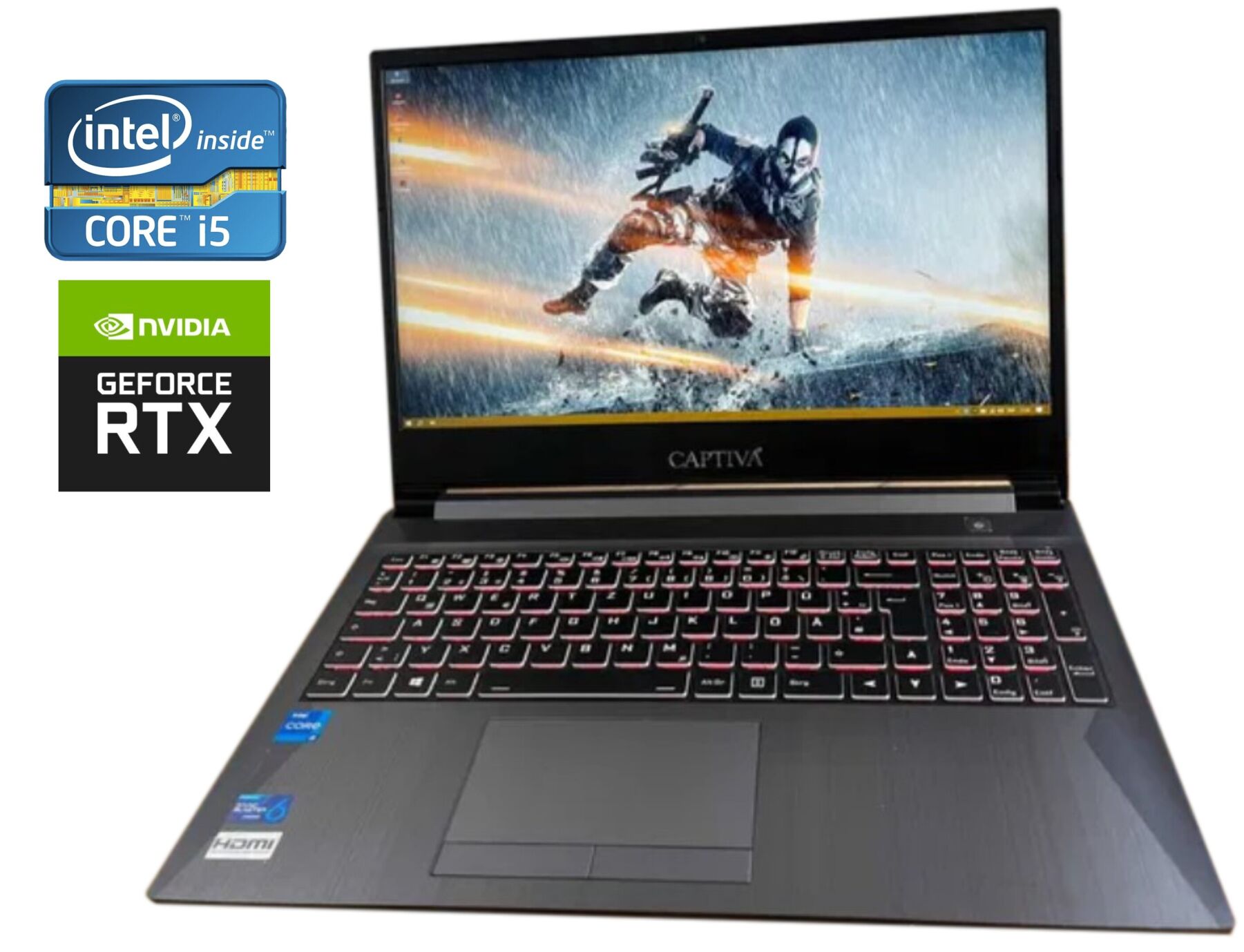 Игровой ноутбук Clevo Captiva NH58HP / 15.6" IPS / Intel Core i5-11400H ...