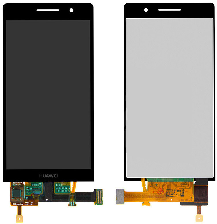 

Дисплей для Huawei Ascend P6 U06 черный (LCD экран, тачскрин, стекло в сборе) High Copy