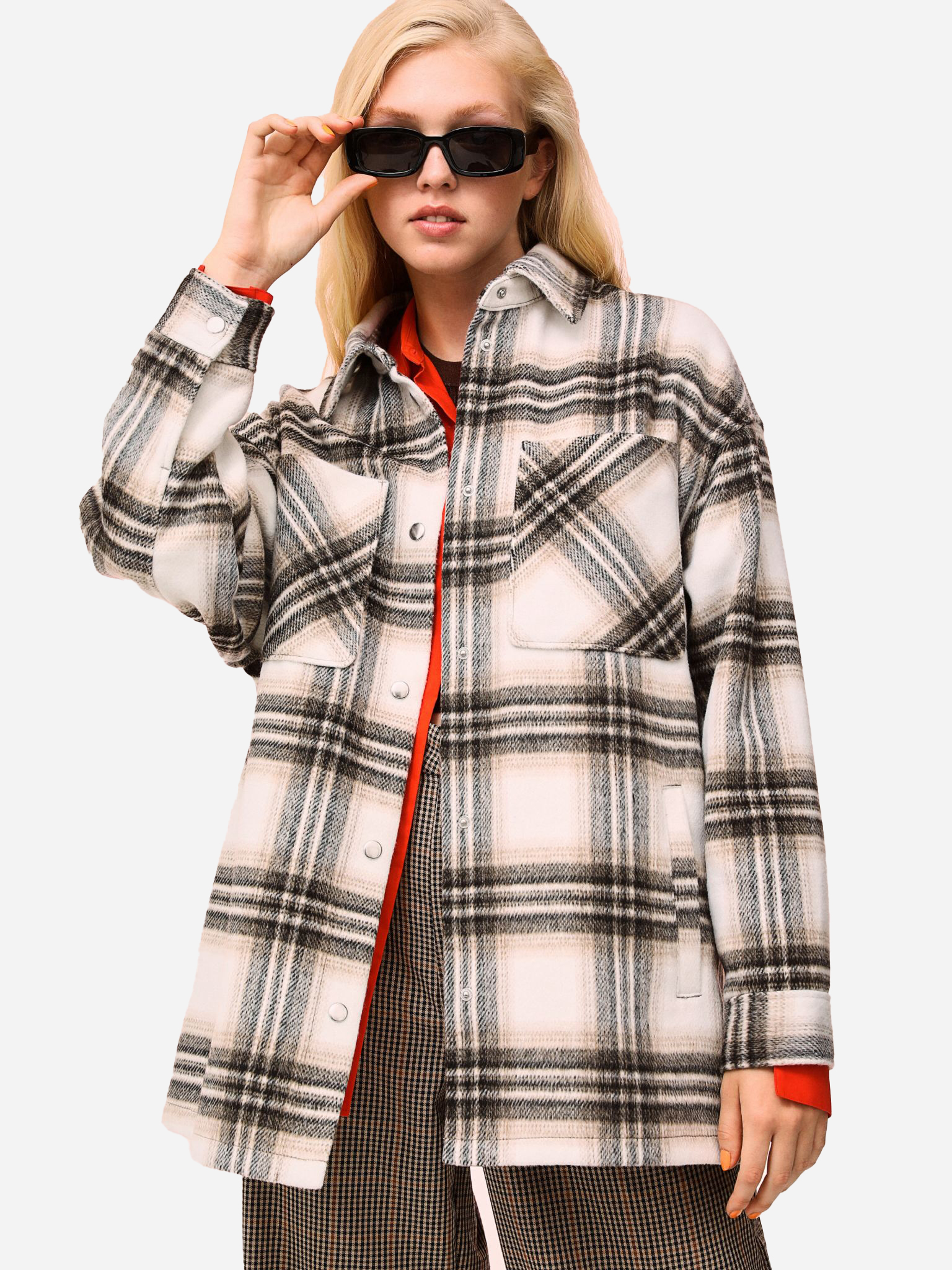Куртка демисезонная удлиненная женская H&M 061084814 M Белая ...