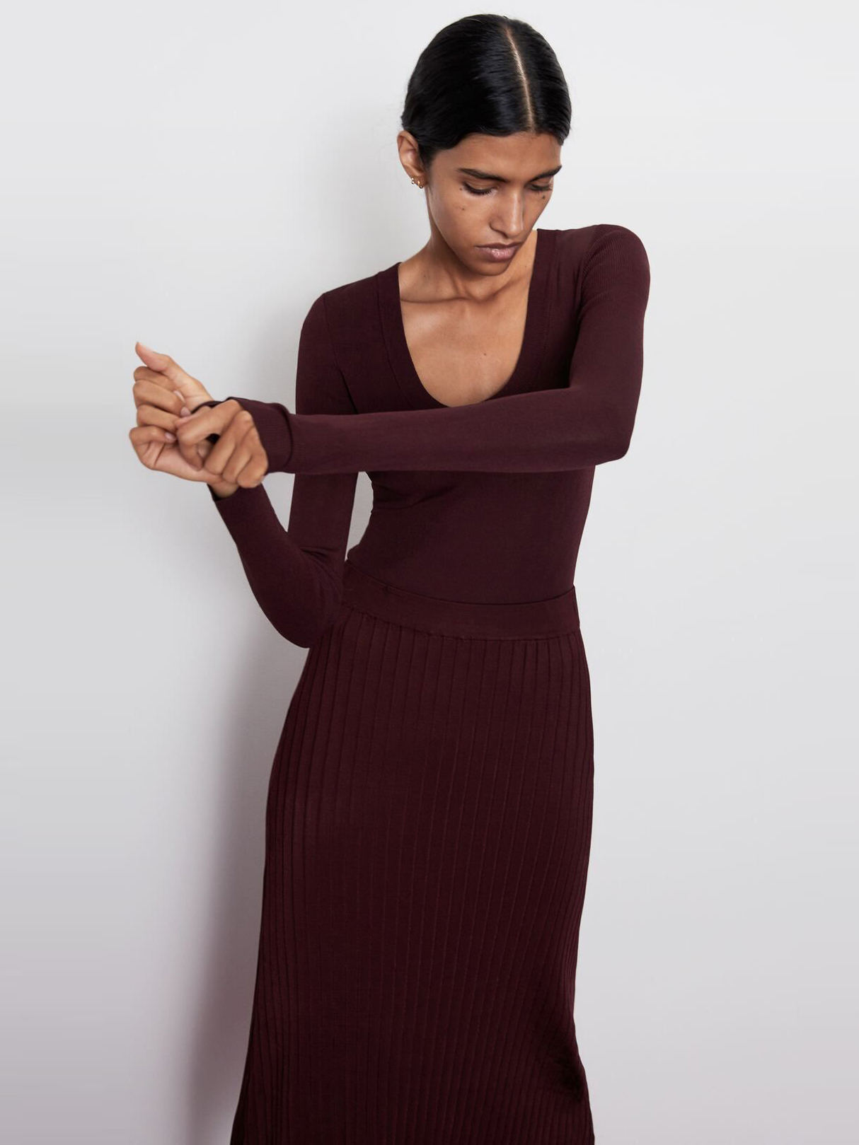

Лонгслив Zara 5536/118/606 L Бордовый