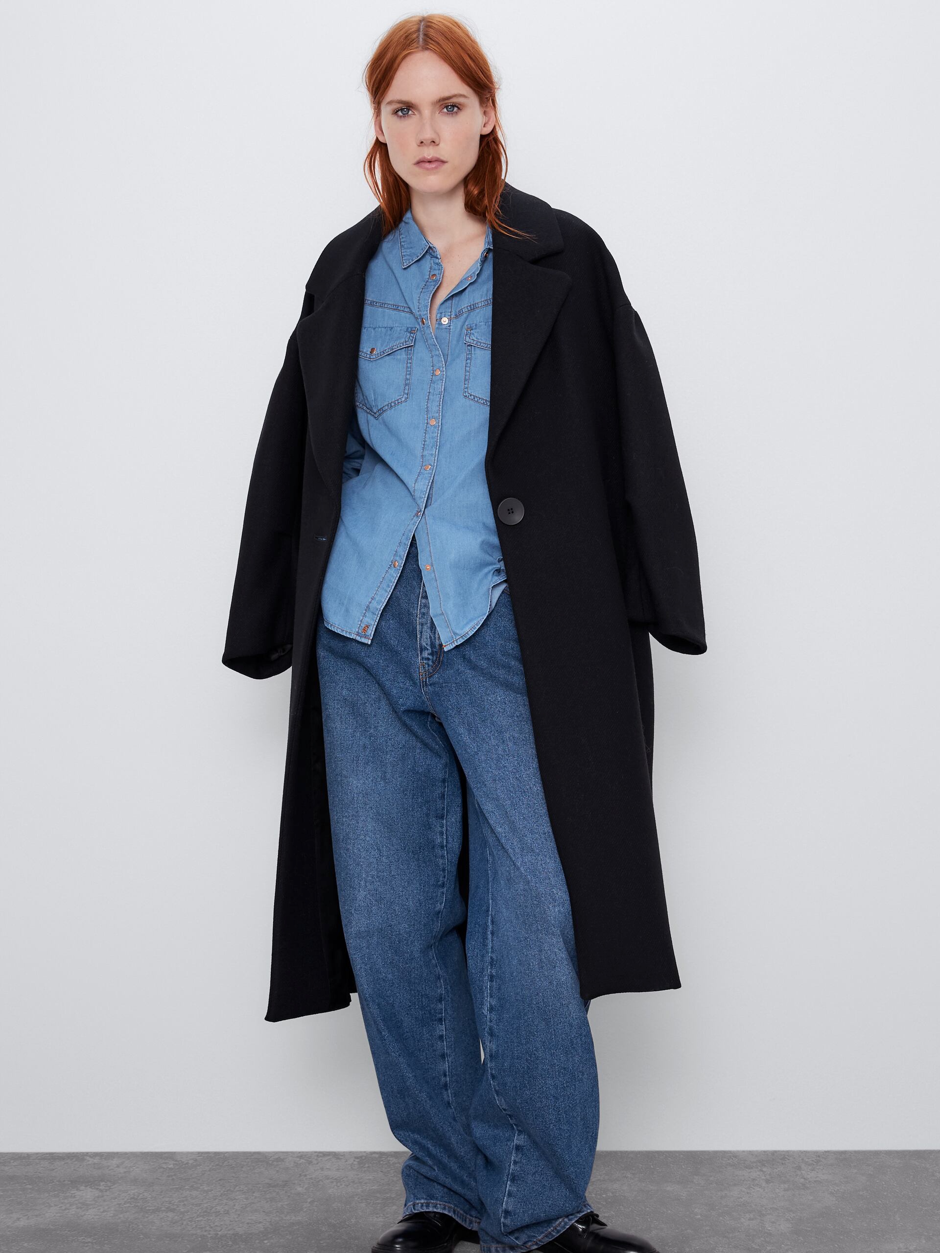 

Рубашка джинсовая Zara 7986/221/407 M Синяя