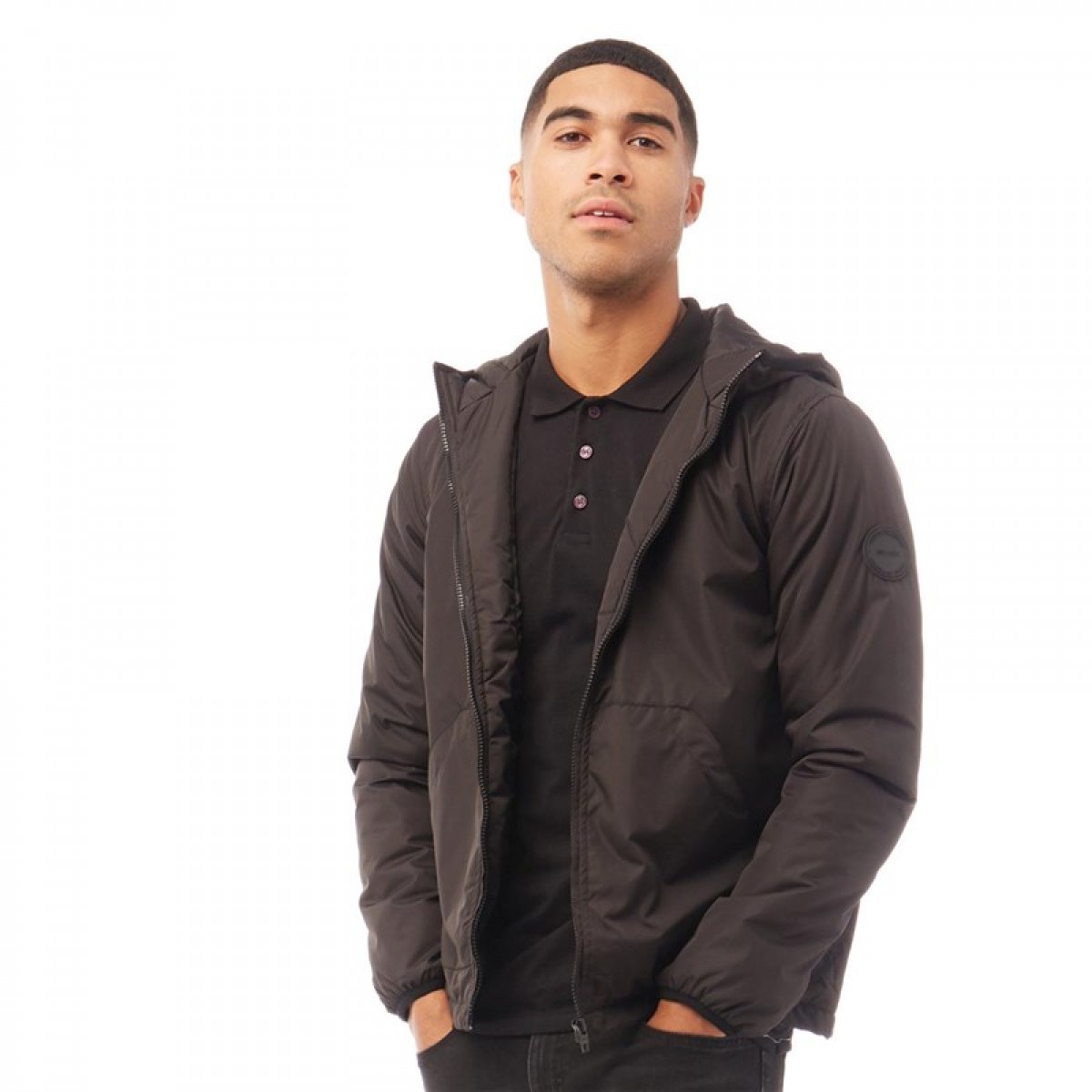 

Куртка French Connection Windrunner Wad Tech Black Black, M (46)