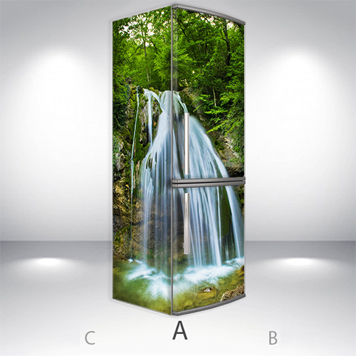 

Наклейки на холодильник 3d, Самоклейка, 180 х 65 см, Лицевая+Левая(А) (holSS1_wf00202 Природа-2)