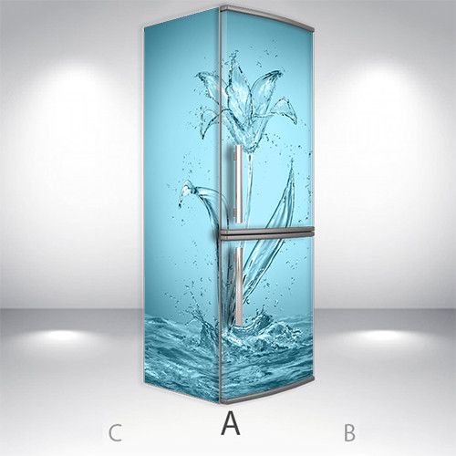 

Наклейки на холодильник 3d, Самоклейка, 200 х 65 см, Лицевая+Левая(А) (holSS1_fl102800 Цветы-4)
