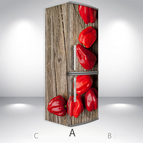 

Наклейки на холодильник 3d, Самоклейка, 180 х 65 см, Лицевая+Левая(А) (holSS1_ed11226 Еда-2)