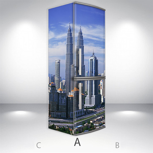 

Виниловая наклейка на холодильник, Виниловые наклейки для холодильника, Самоклейка, 200 х 60 см, Лицевая+Левая(А) (holMS2_cd00193 Город)