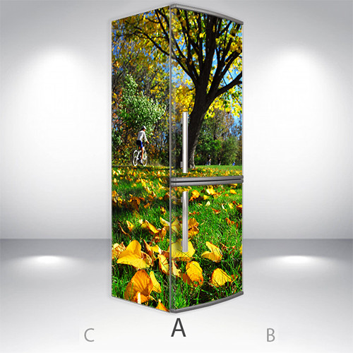 

Наклейки на холодильник 3d, Самоклейка, 200 х 65 см, Лицевая+Левая(А) (holSS1_pr10491 Природа-4)