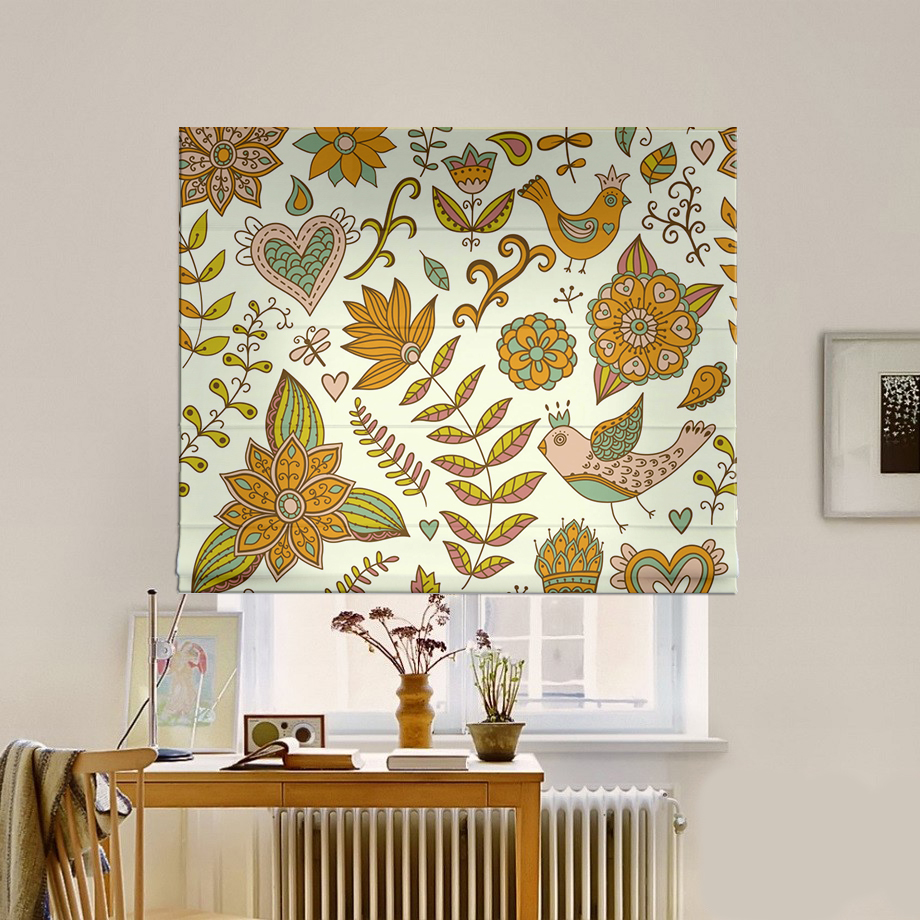 

Римская штора система Classic InHt Фотопечать Фолк 15-187 Блэкаут 60х170 см