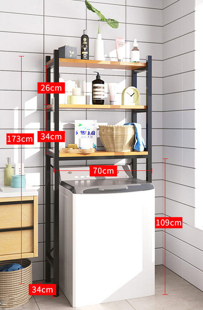 

Стеллаж- органайзер в ванную комнату (для стиральной машины с верхней загрузкой) IS-0082bl