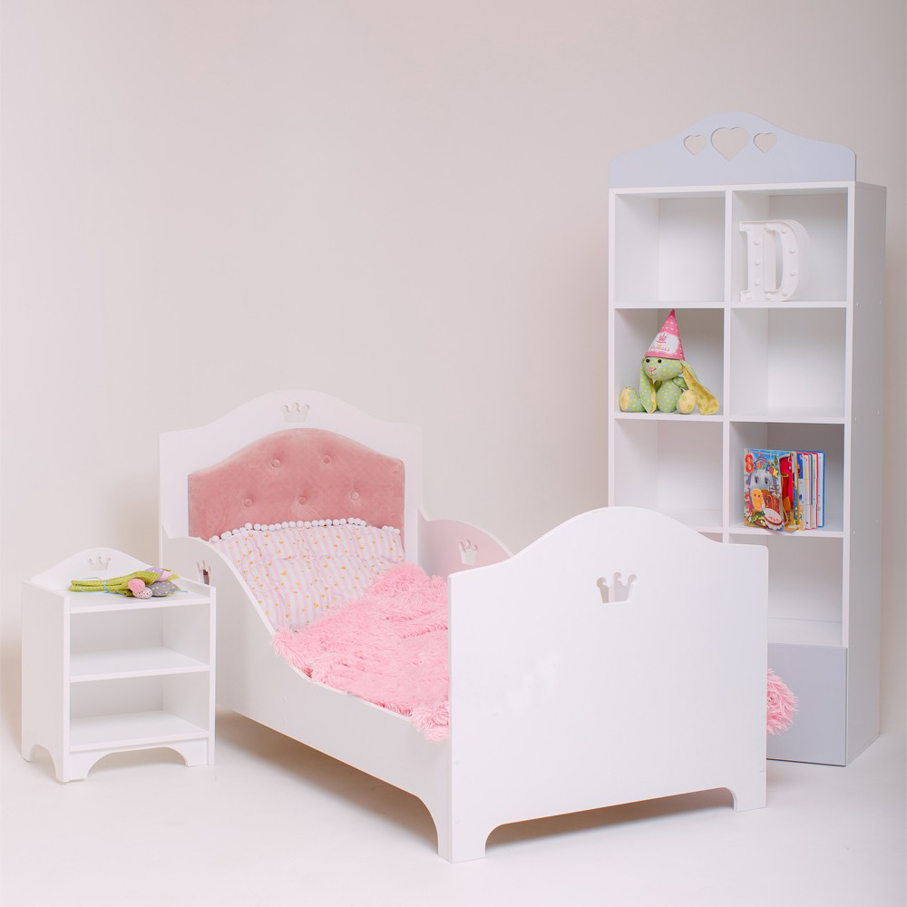 

Кровать детская Domikoff Lady D 2 160х90 см Розово-белая