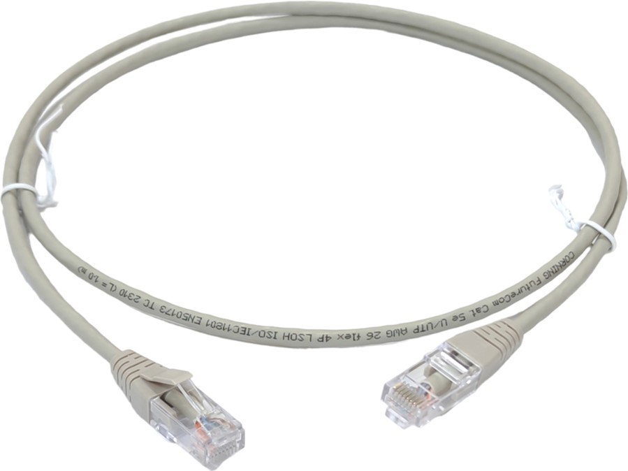 Патч-корд Corning CAT 5е UTP RJ45-RJ45 LSZH 2 м Gray (CCADGE-B1002-A020 ...