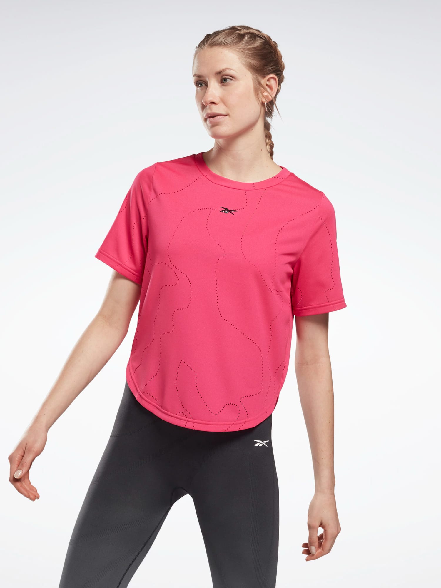 Акція на Футболка Reebok Ts Ubf Perforated T GS6369 XS Purpnk від Rozetka