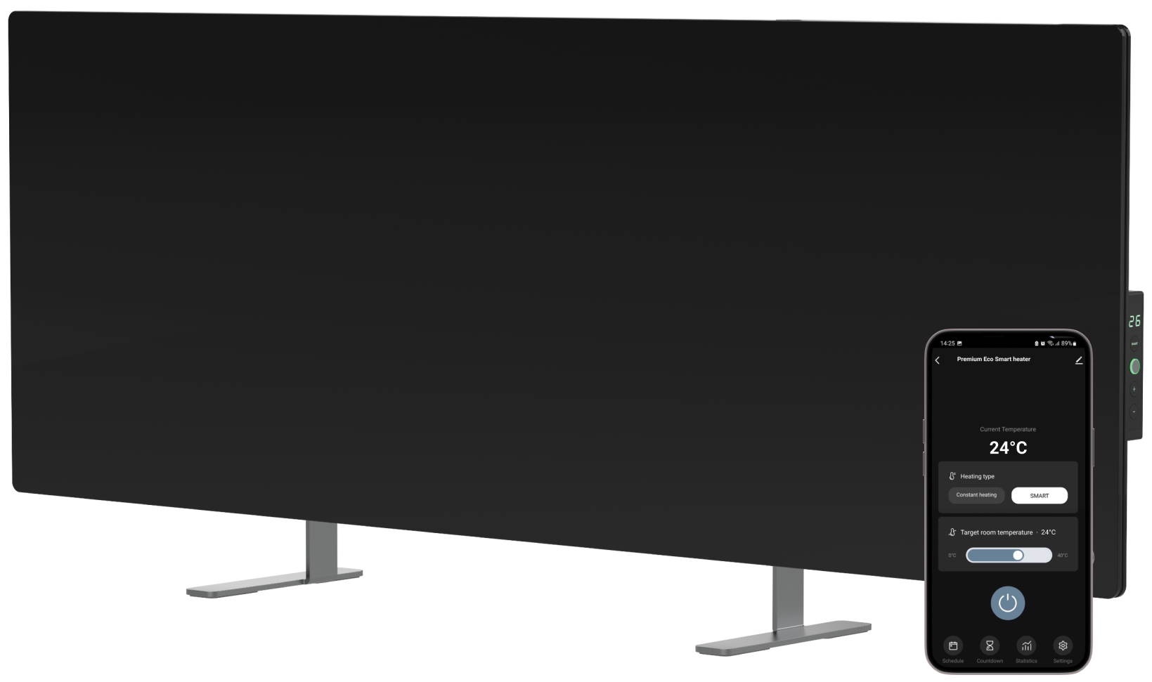 Конвектор AENO Premium Eco Smart GH4S LED Black (AGH0004S) фото, отзывы, характеристики в Конвектор AENO Premium Eco Smart GH4S LED Black (AGH0004S) фото, отзывы, характеристики в