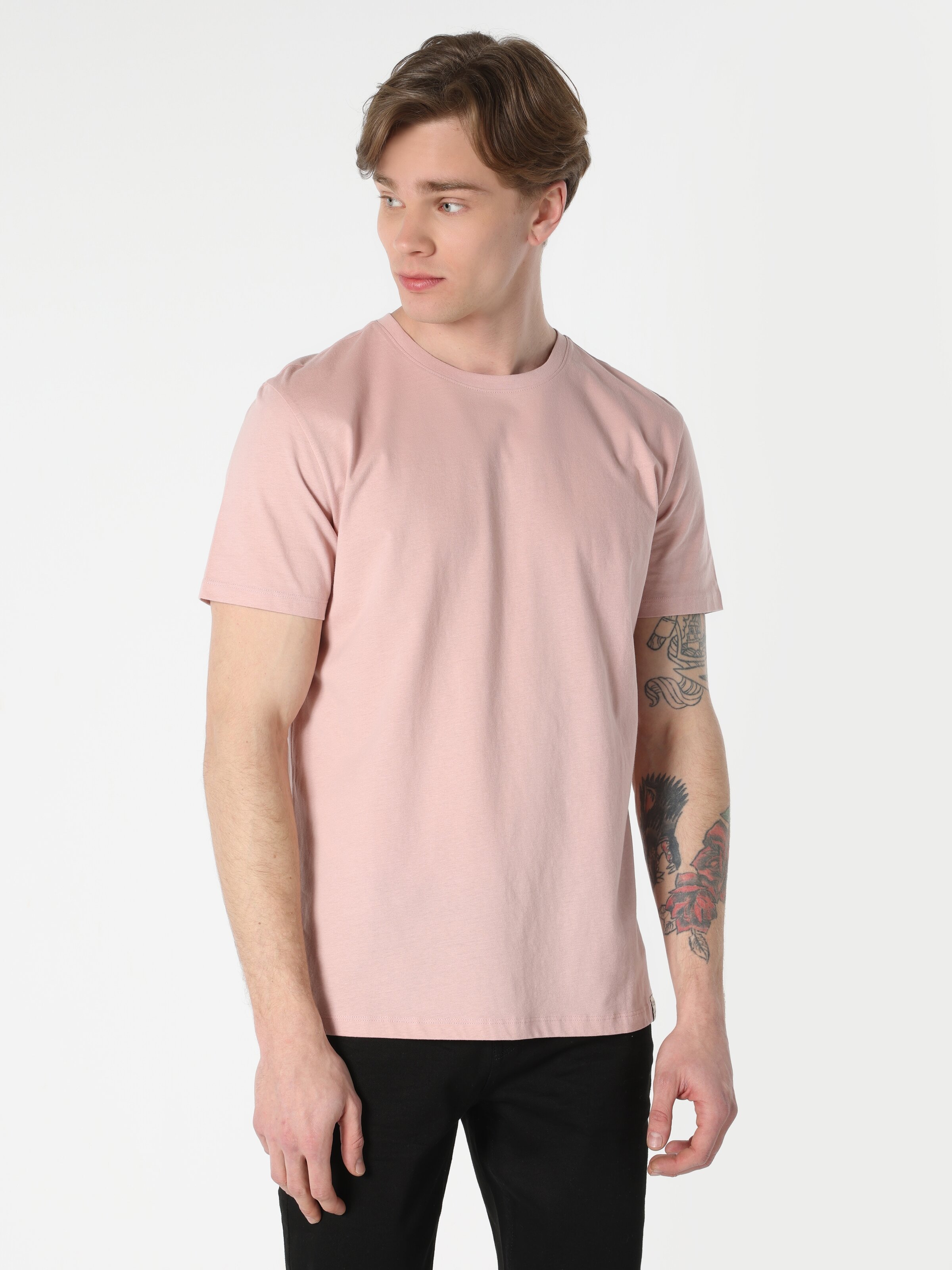 Акція на Футболка чоловіча Colin's CL1058592PPO 2XL Powder Pink від Rozetka