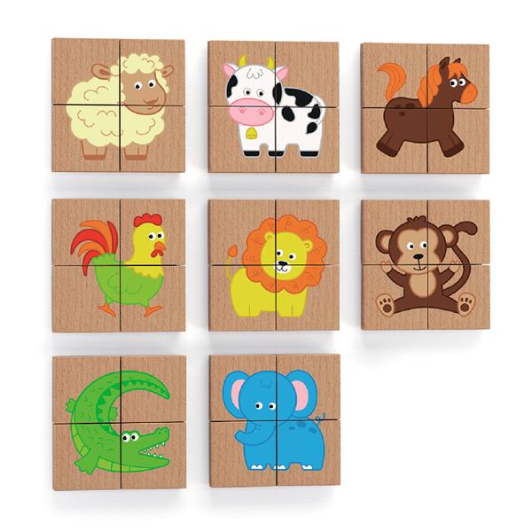 

Магнитные пазлы Viga Toys Зверушки, 32 эл. (50722)