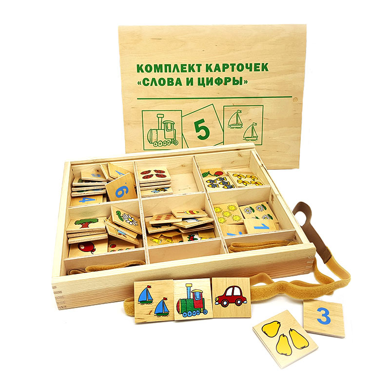 

Комплект карток Слова і цифри 1629 Lam Toys 60 деталей 5.50х6.00х0.50 (1629)