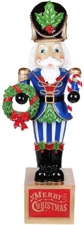 

Декоративная фигура "Щелкунчик" Merry Christmas 124см, синий