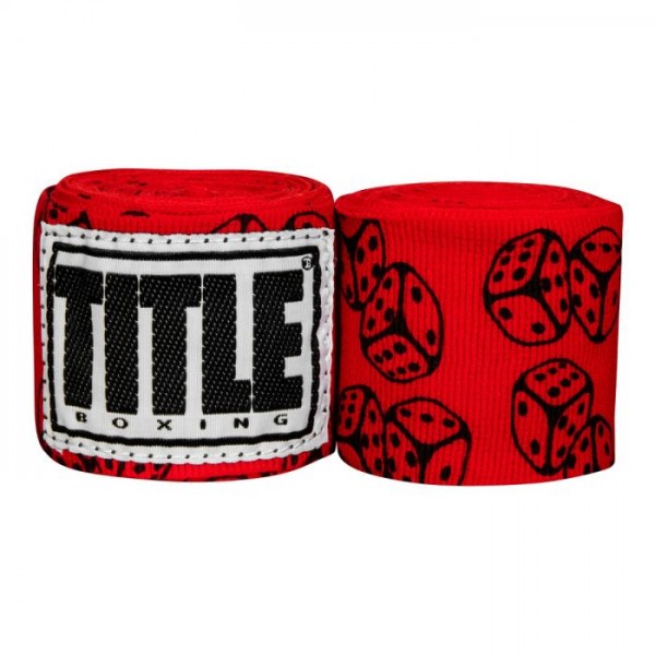 

Бинты боксерские эластичные TITLE Boxing Print Mexican Stile Dice 4.5м