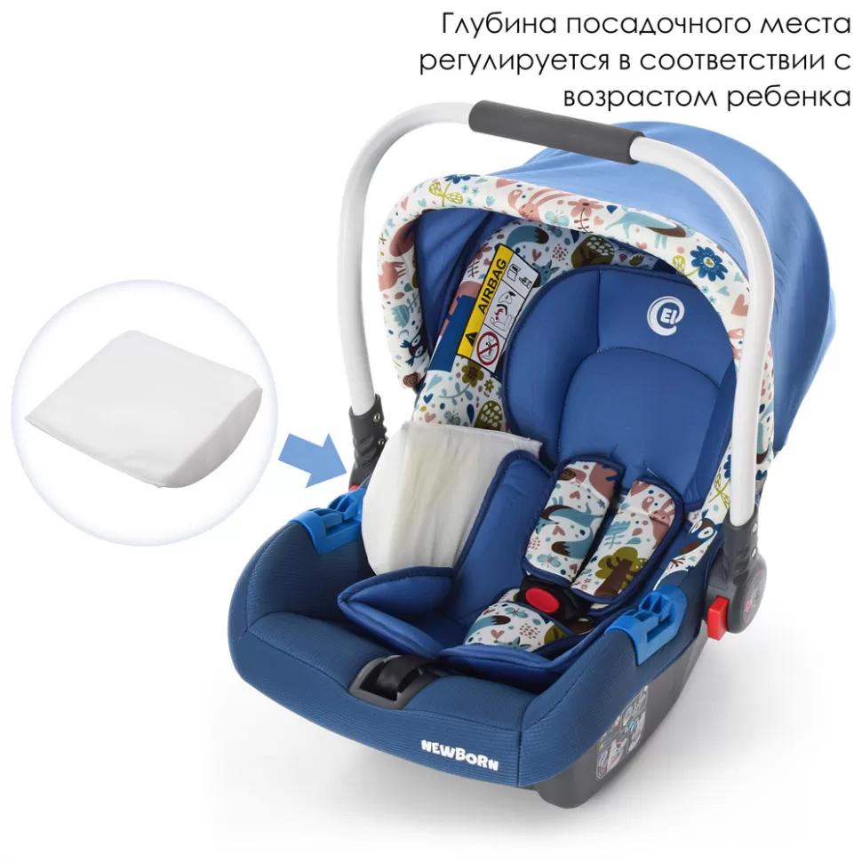 

Детское автокресло-переноска входит в группу 0+ NEWBORN Синий цвет