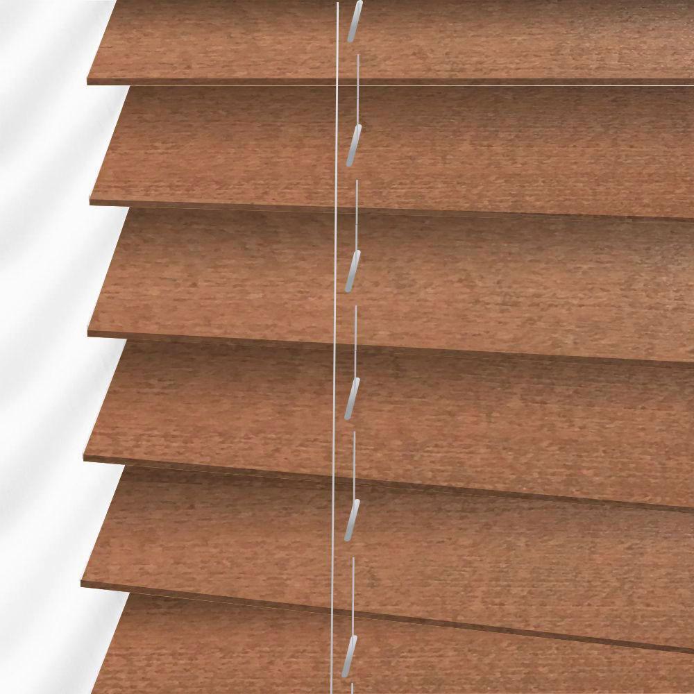 

Жалюзи деревянные горизонтальные 40x160 cм 50 мм золотой дуб темный Sundeco