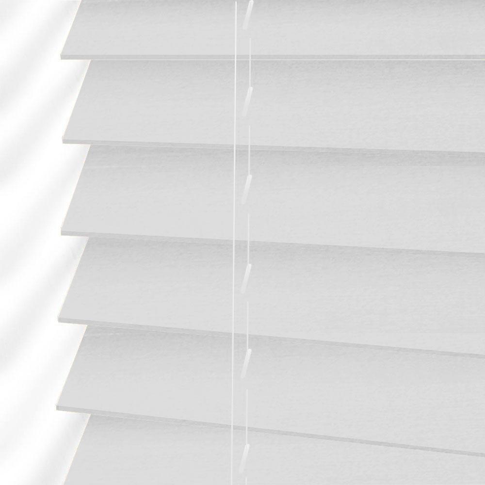 

Жалюзи деревянные горизонтальные 90x160 cм 50 мм белый Sundeco