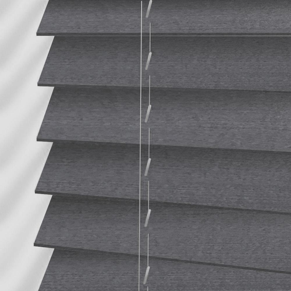 

Жалюзи деревянные горизонтальные 40x160 cм 50 мм темно-серый Sundeco