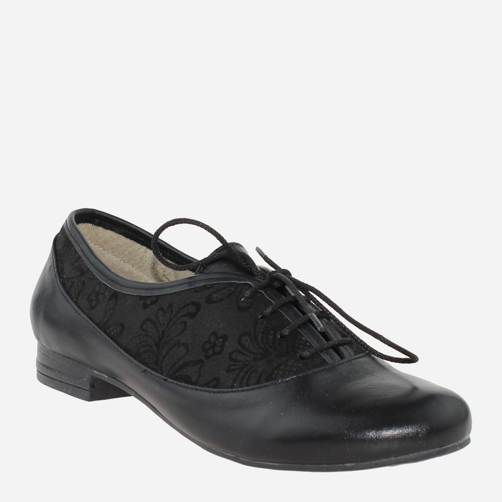 Акція на Жіночі туфлі зі шкіри Classic Style R205 40 26 см Чорні від Rozetka